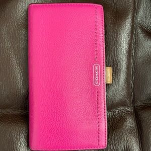 Coach checkbook cover